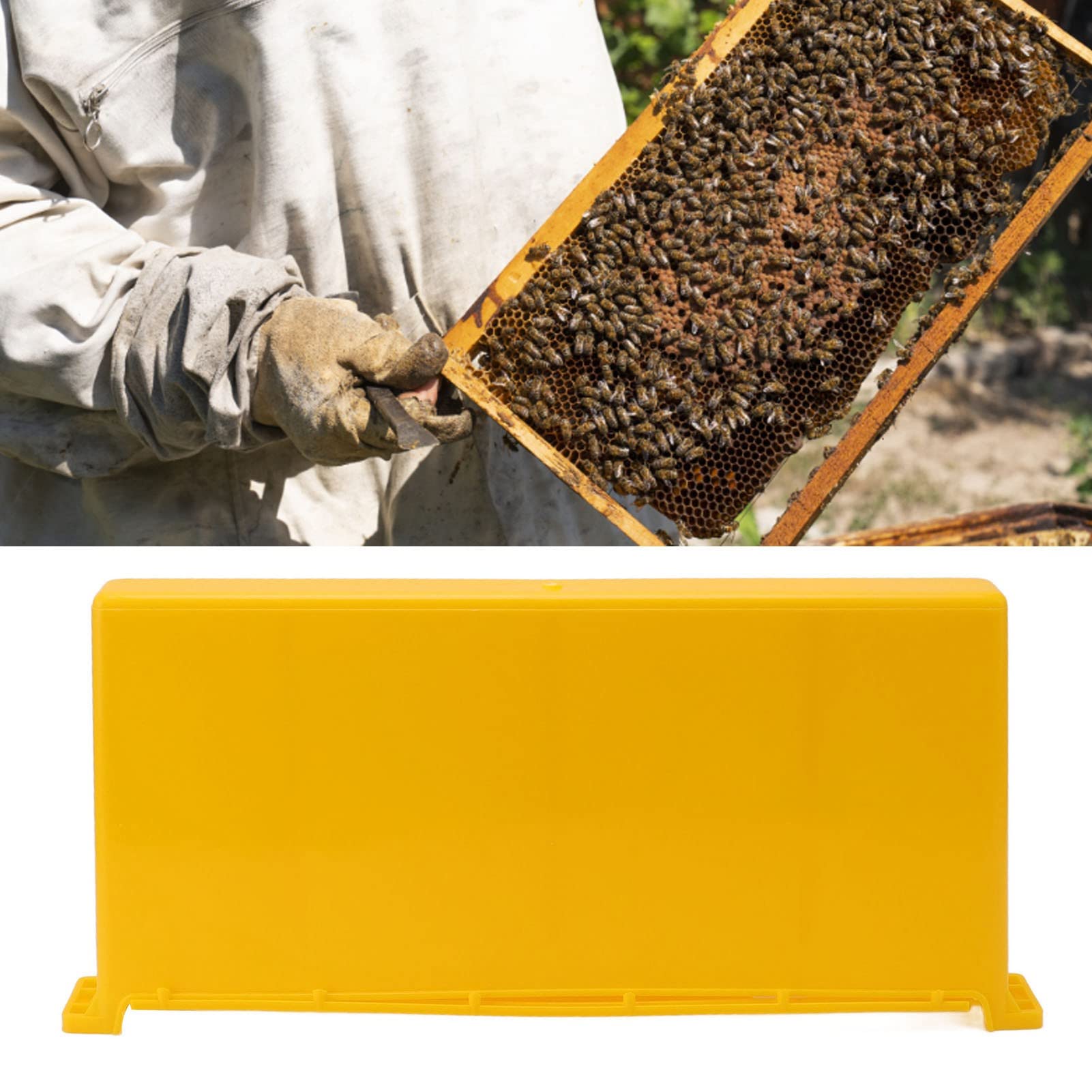 Fabater Nourrisseur pour Cadre de Ruche, Nourrisseur de sirop pour Cadre de Ruche de Grande capacité 4L pour l'apiculture, Nourrisseur de Ruche, Nourrisseur de Cadre de Ruche à Eau