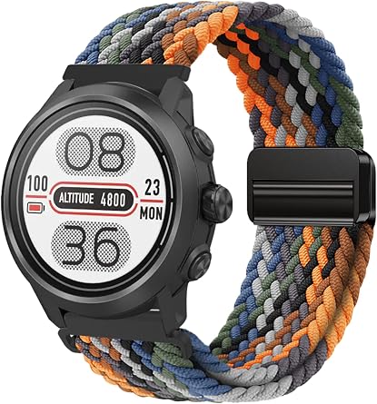 Yeahxing Bands for COROS PACE 2 APEX 2/ APEX 42mm - Stretchy Braided Nylon Strap for Men Women, Comfortable, Stylish, Breathable