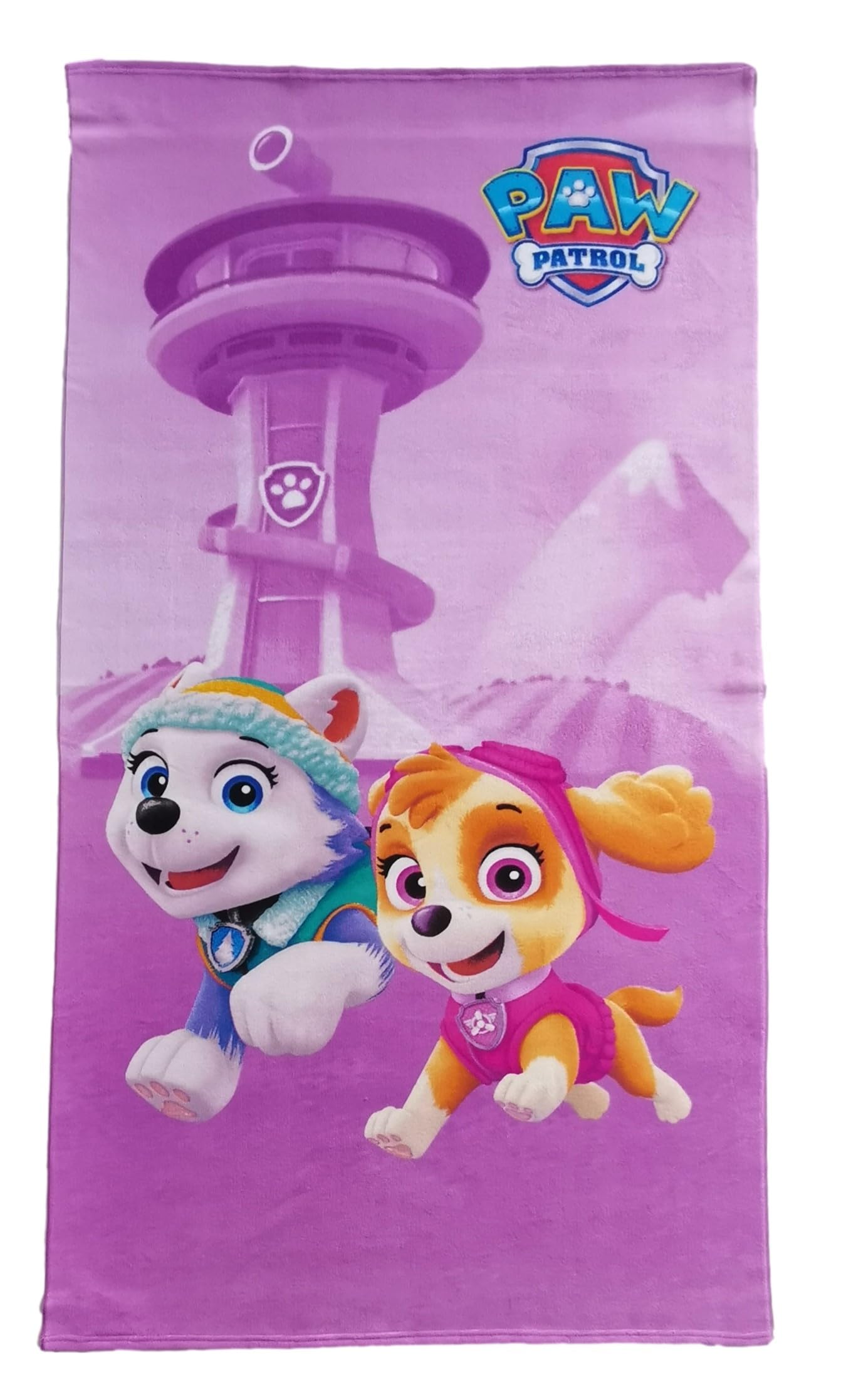 Theonoi Kinder - Handtuch Saunatuch Strandtuch Duschtuch Badetuch - 70 x 140 cm -Geschenk Jungen Mikrofaser (Paw Pink)