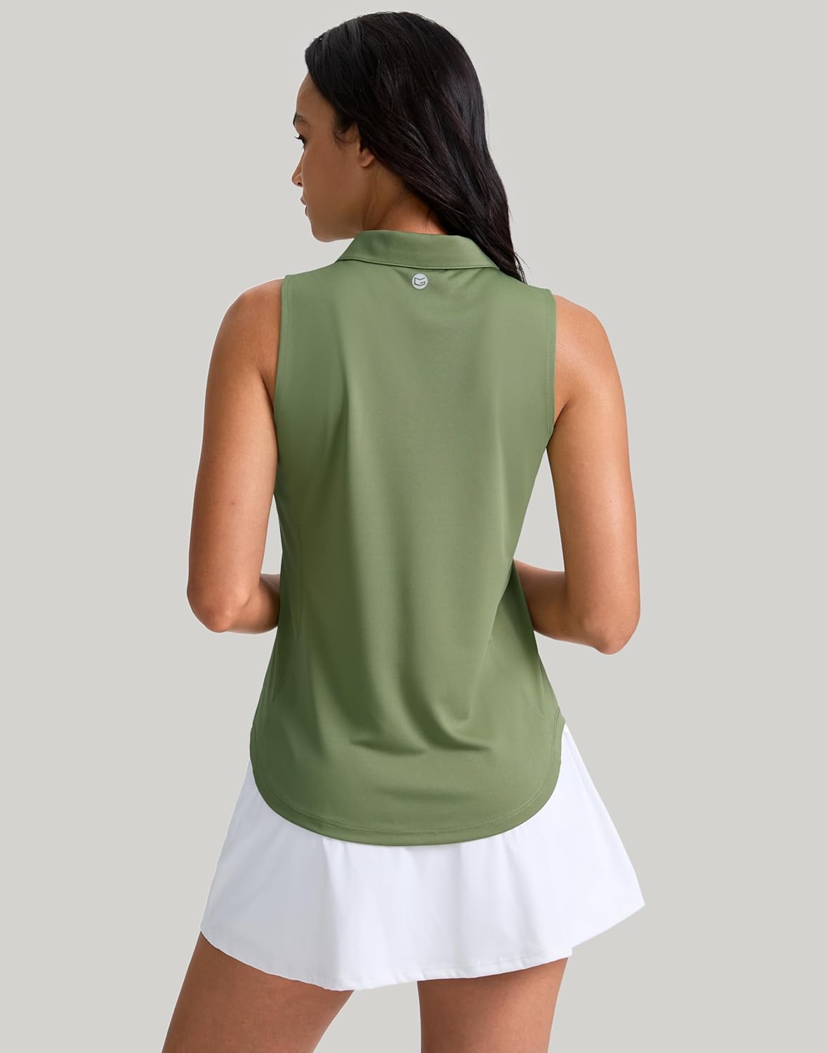G Gradual Womens Golf Shirt Sleeveless Zip Up Polo Shirts for Women Collared Lightweight Tennis Athletic Tank Top