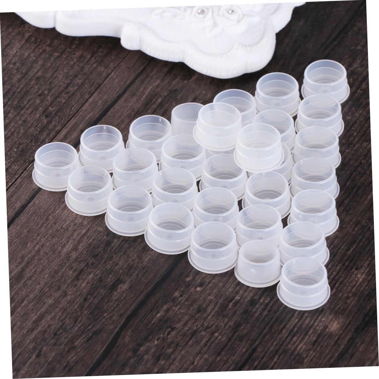 NOLITOY 30 Pieces Pp Plastic Anti-leak Plug Leakproof Seals for Cosmetic Bottles Beverage Cans 20mm Diameter