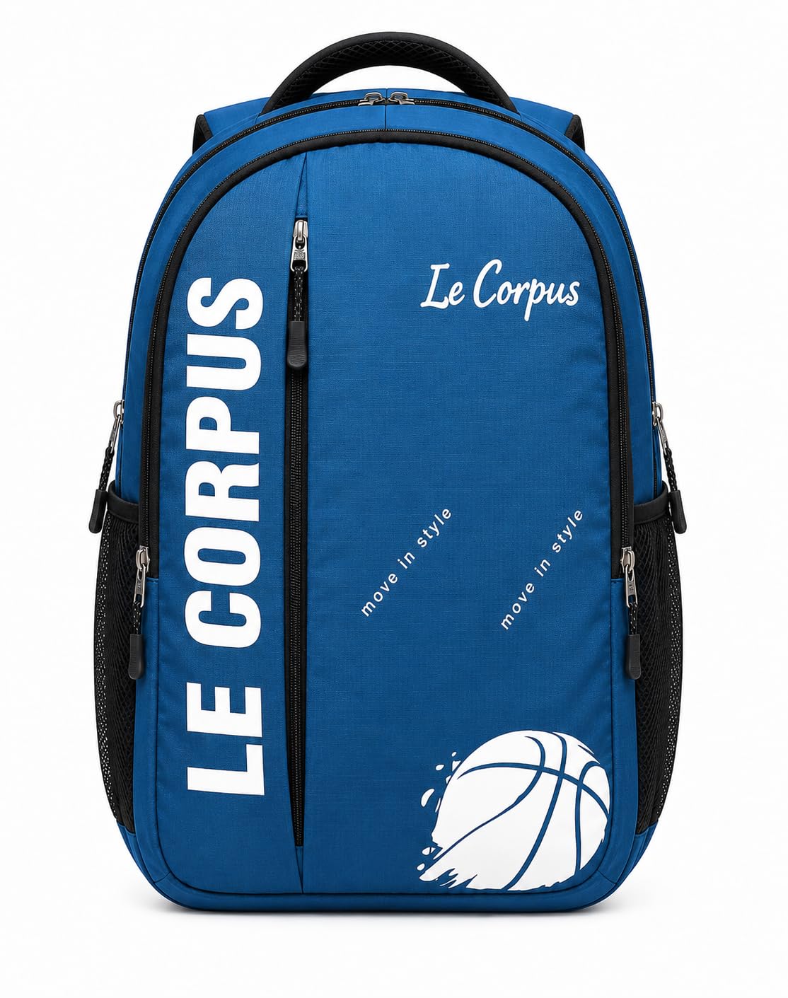 30L Sports Backpack for Men & Women, Lightweight School College Travel Bag with Laptop Compartment, Basketball Print, Water Bottle Pocket, Multipurpose Casual Daypac-image-28