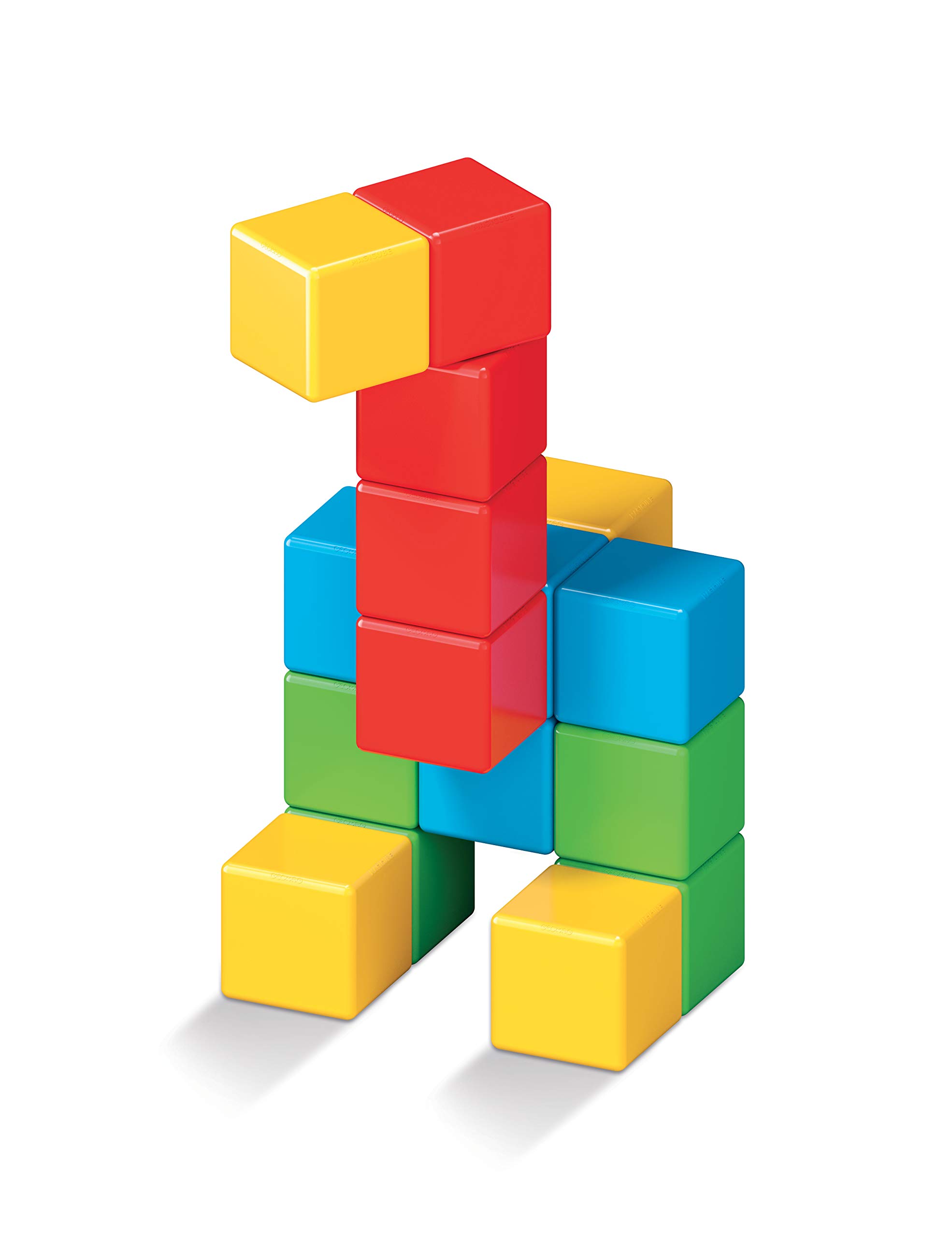 Geomag Magicube - 16 cubi - Costruzioni Magnetiche per Bambini - Linea Green - 100% Plastica Riciclata