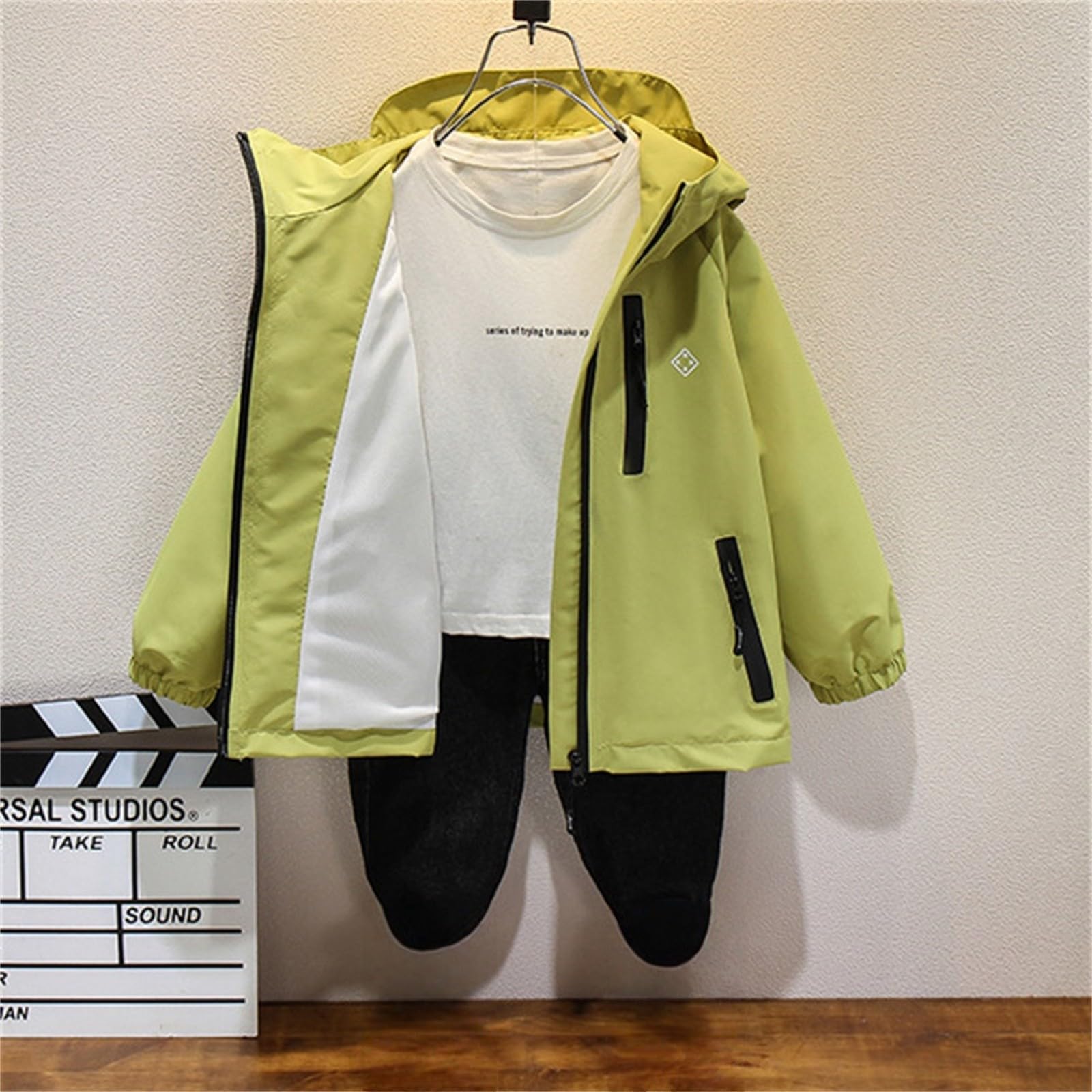 Chaqueta con capucha para niñas, ligera, con cremallera, cortavientos, resistente al viento, elegante, cómoda, a la moda, casual, sudaderas clásicas para exteriores