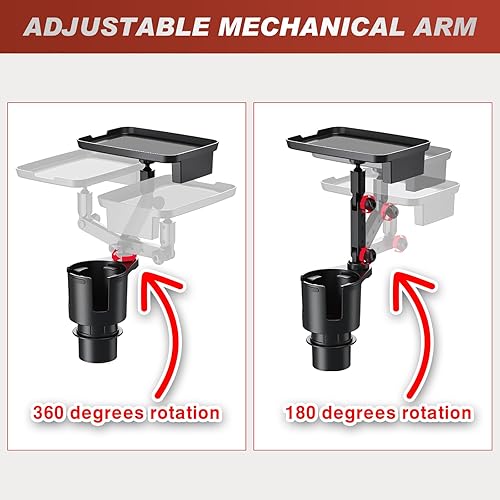 Miniatura 7 de Frokom Expansor de portavasos para automóvil, adaptador de expansor de portavasos de automóvil mejorado con base ajustable de desplazamiento y