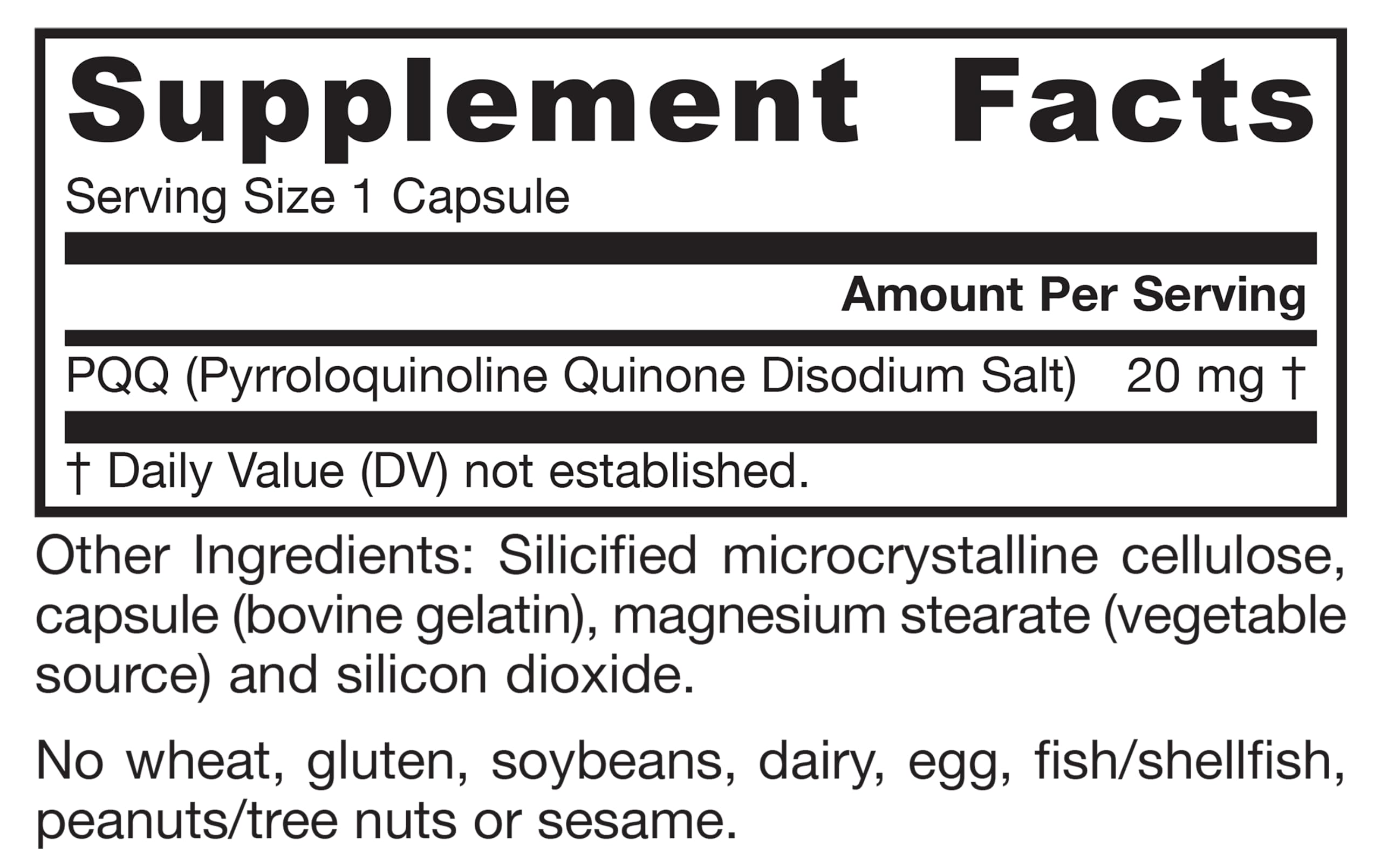 Jarrow PQQ 20 mg, Mitochondrial Biogenesis, 60 Capsules — Amazon image 9