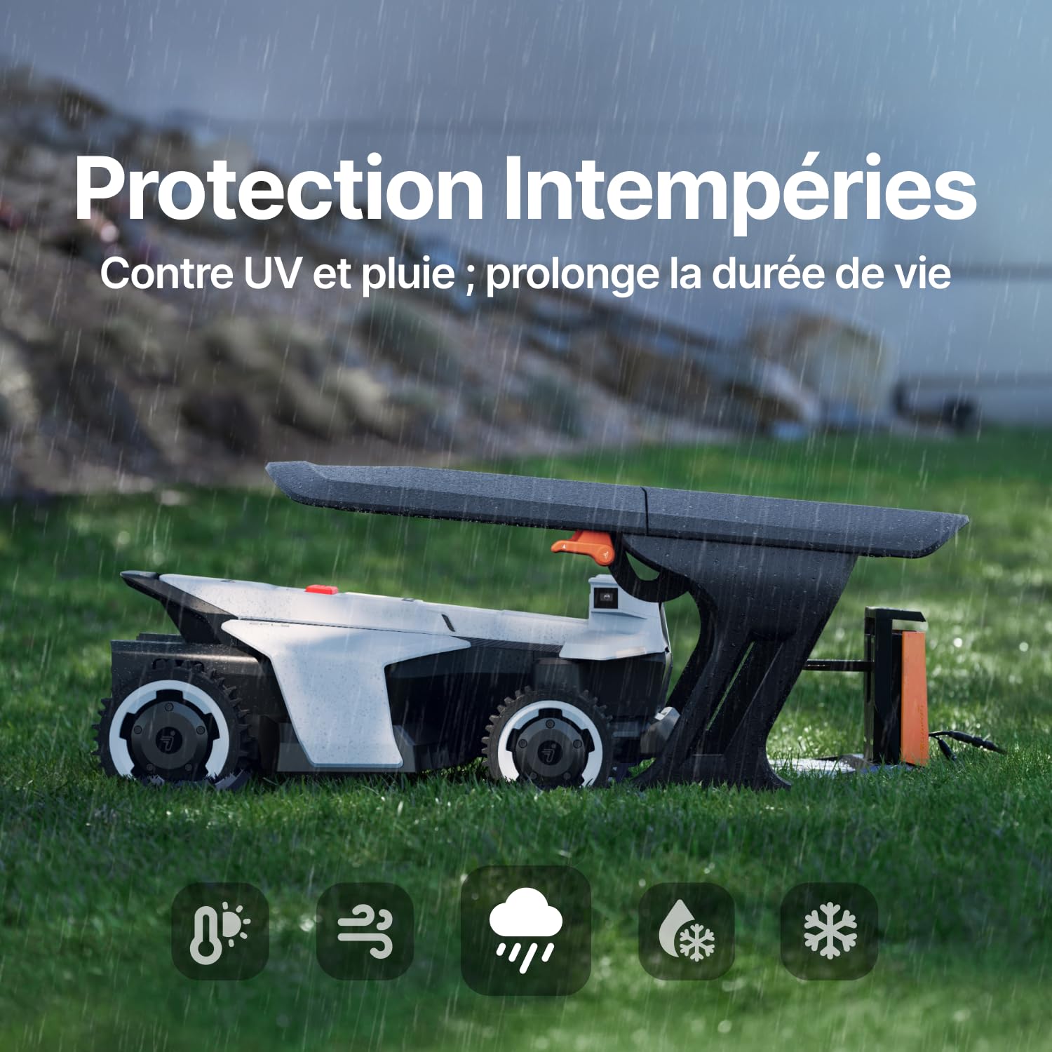 Segway Navimow Garage X, Garage Pliable pour Tondeuse Robot, Sans Blocage de Signal, Protection contre le Soleil et la Pluie, Compatible avec Navimow X4 Series, Terranox