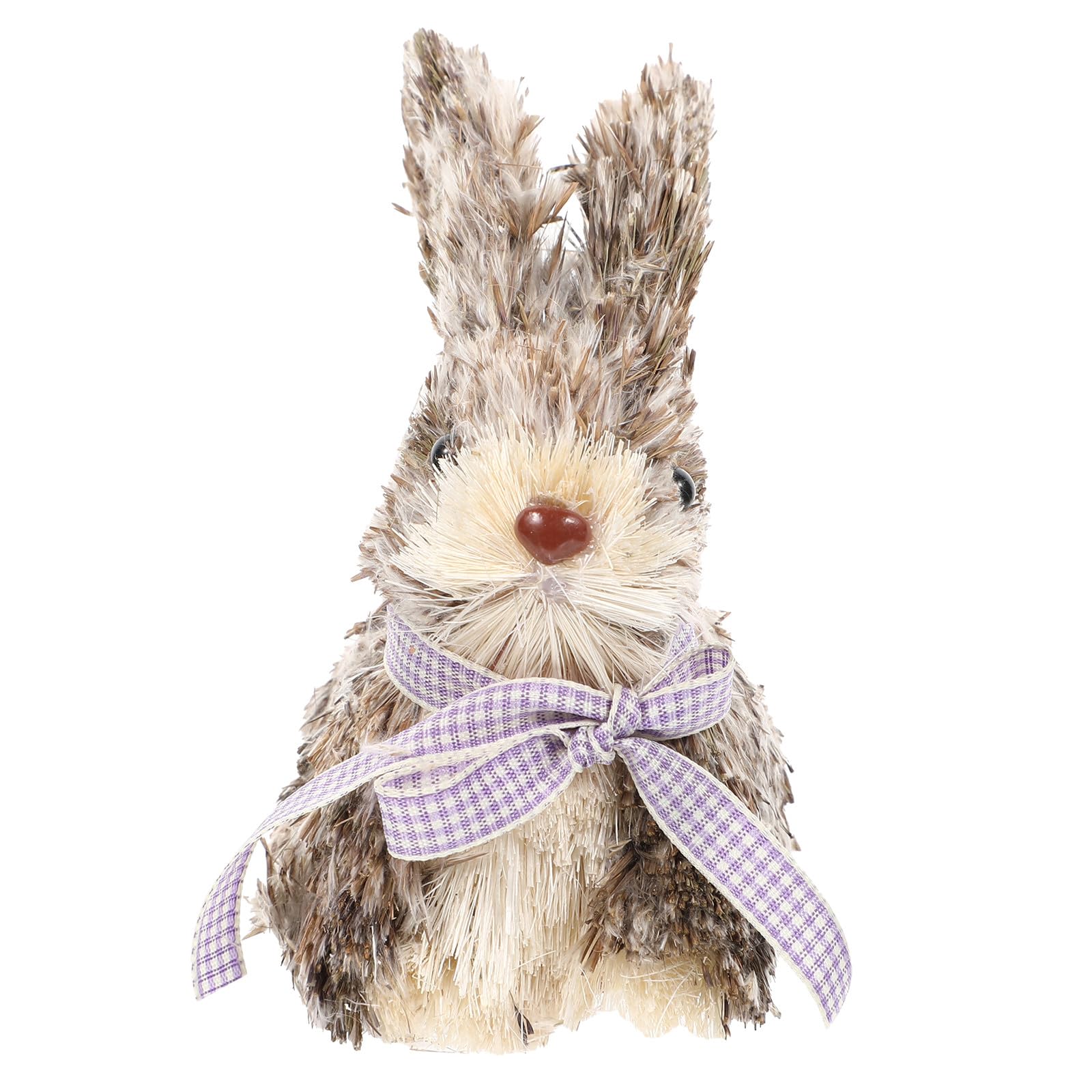 Alipis Décoration Lapin Paille Tressée Faite Main Ornement Animal pour Intérieur Chambre et Salon