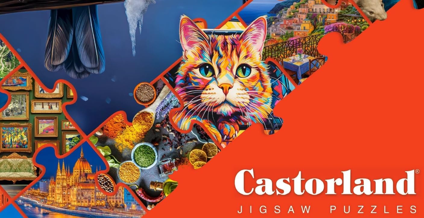 CASTORLAND 1000 Piece Jigsaw Puzzles, Still Life with Hydrangeas, Flowers, colorful plants, Classic picture, Adult Puzzle, Castorland C-104444-2