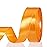 YASEO 1 Inch Orange Solid Satin Ribbon, 50 Yards Craft Fabric Ribbon for Gift Wrapping Floral Bouquets Wedding Party Decoration