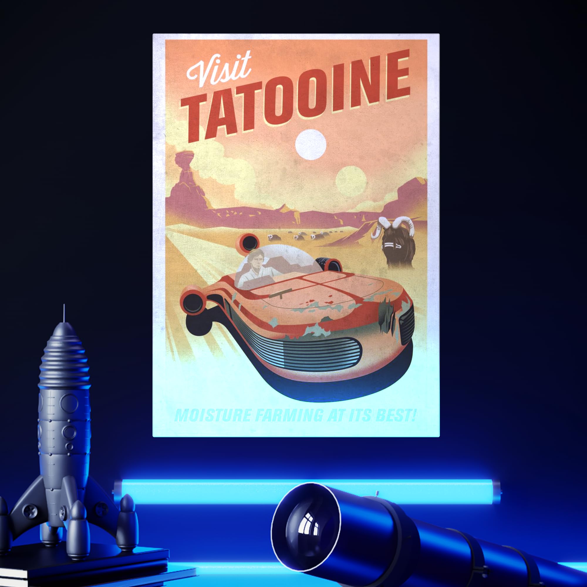 Amazon.com: Displate Metal Poster Star Wars - Galactic Propaganda