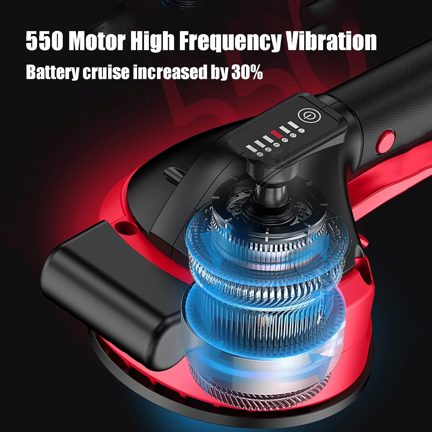 Tile Automatic Leveling Machine, Tile Vibration Tool for Installation Suction Cup Vibrator with Power Reserve Display Design and 6 Speeds Adjustable, Max 100kg, 16.8V(2 Battery)