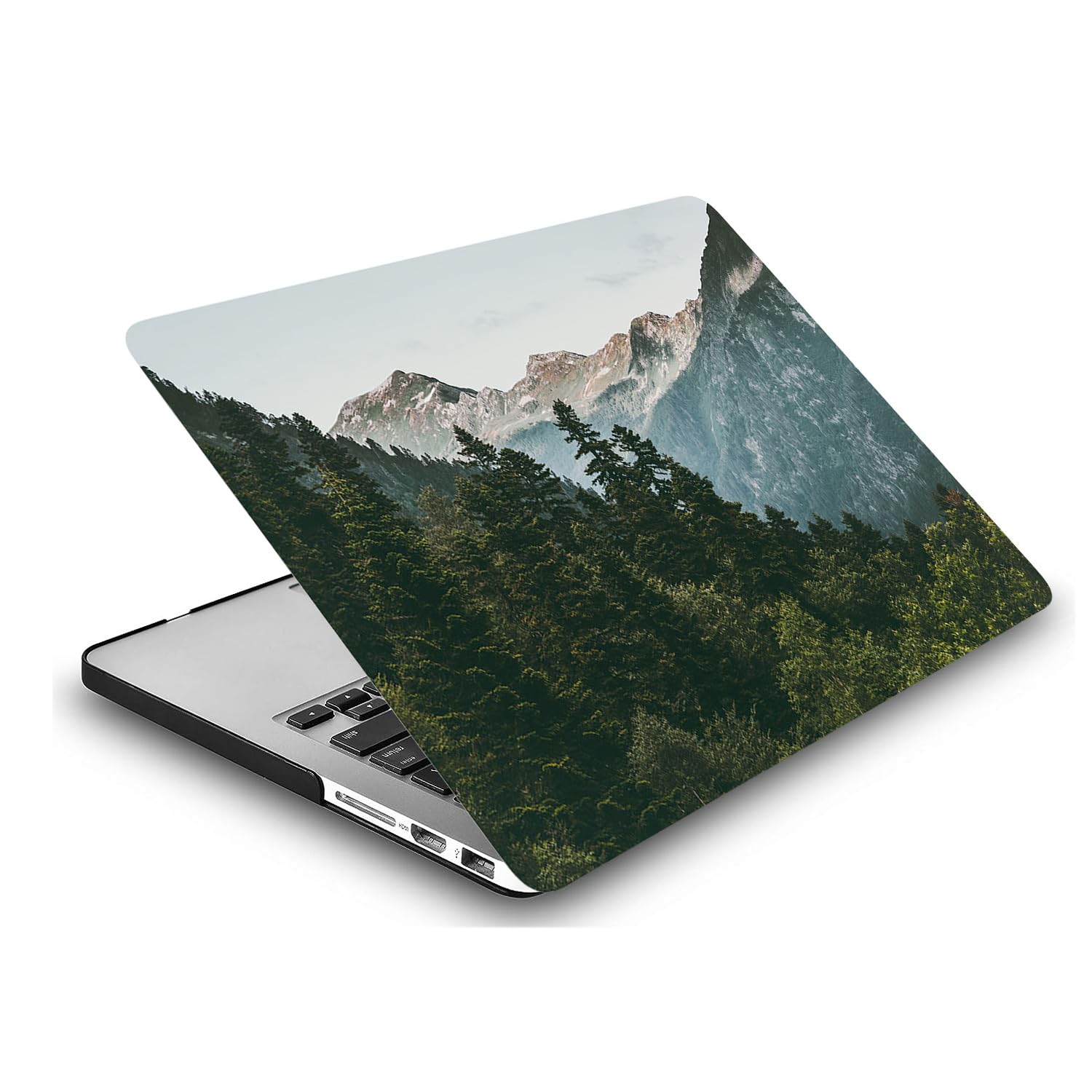 Coque Compatible avec Macbook Air 13 Pouces A2681 A3113 M2 M3 avec Liquid Retina Display Touch ID Version de 2022 2024, Housse Étui Rigide de Protection Mat en Plastique, Montagne