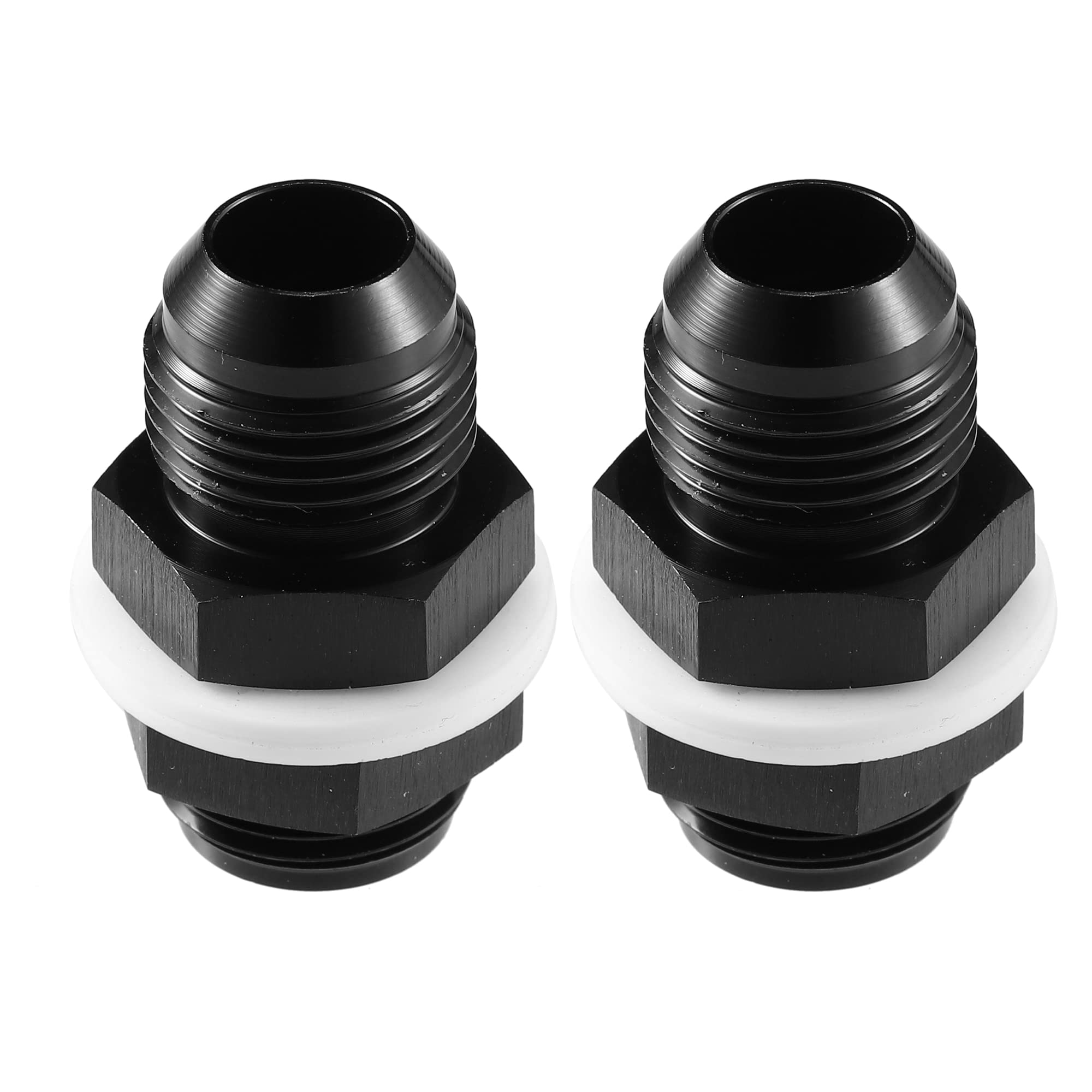Adaptador AN10 de aleación de aluminio X AUTOHAUX negro con acabado anodizado de alta resistencia