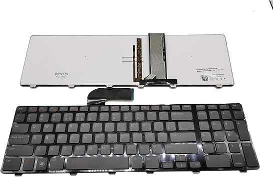 Laptop Keyboard Compatible for Dell Inspiron 17 17R N7110 5720Frame Backlit