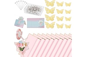 Premium Pink Bouquet Wrapping Paper Set