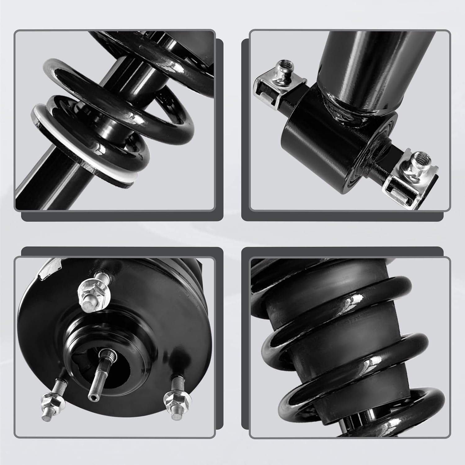 VIGOR Air Shock Absorbers for 2007-2014 Cadillac Escalade, Chevy Avalanche Suburban Tahoe, GMC Sierra 1500/2500 Car Front Air Struts with New Coil Spring, OE Replace 19353945, 25845438