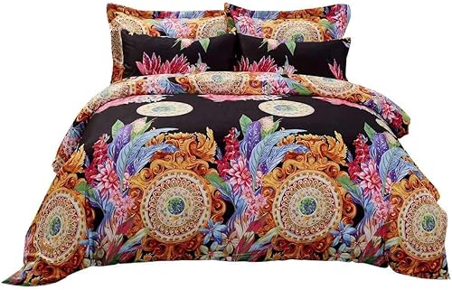 Miniatura 1 de Dolce Mela DM712Q - Juego de funda de edredón tamaño queen, multicolor