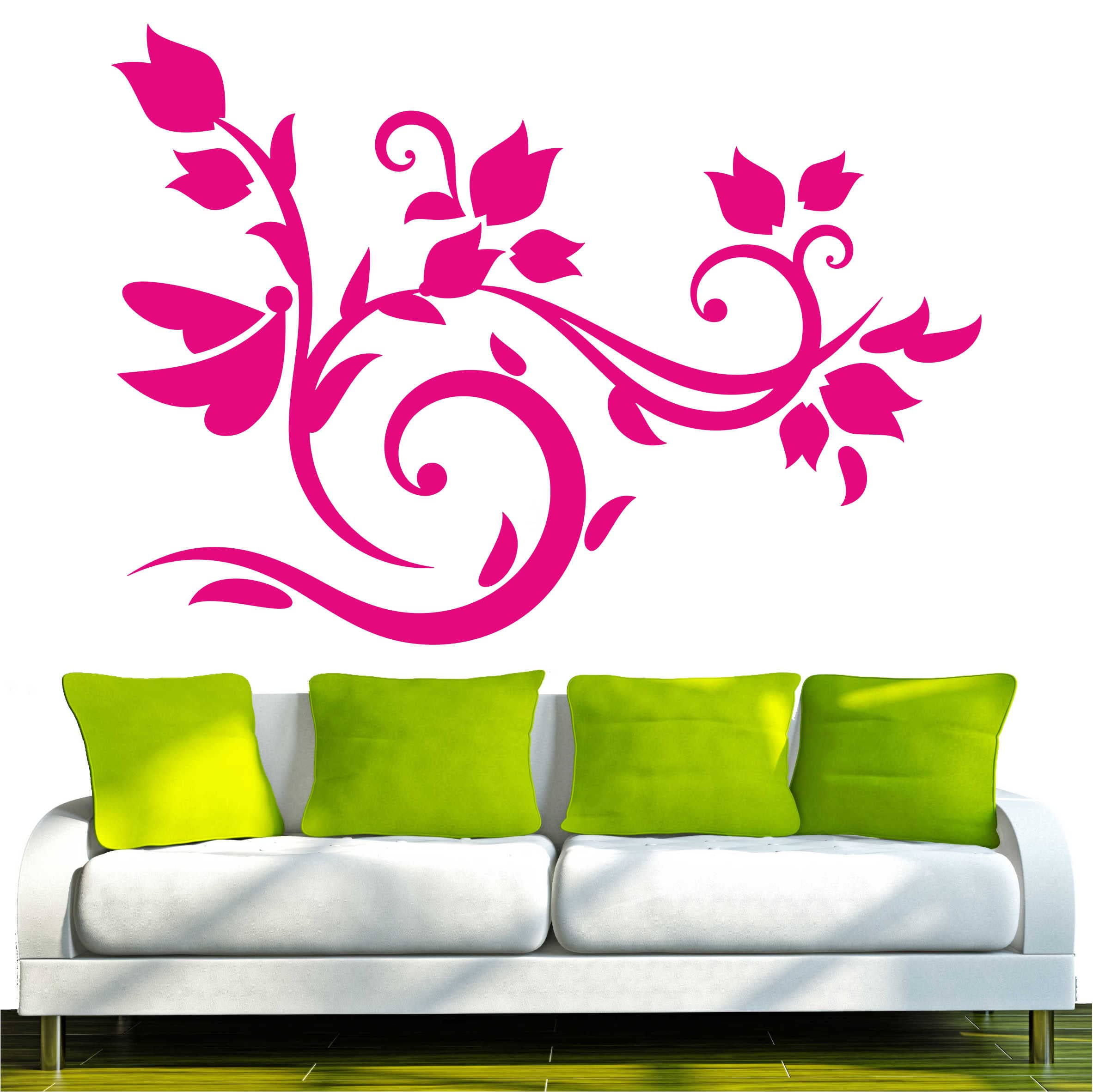 INDIGOS UG - adesivi da parete - Murale - Rosa, 120 x 115 cm