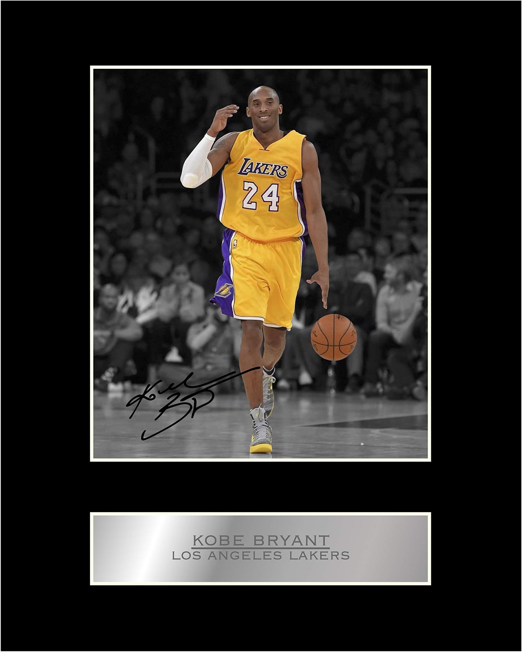 Kobe Bryant Print Signed Mounted Photo Display #01 Printed Autograph Picture Print