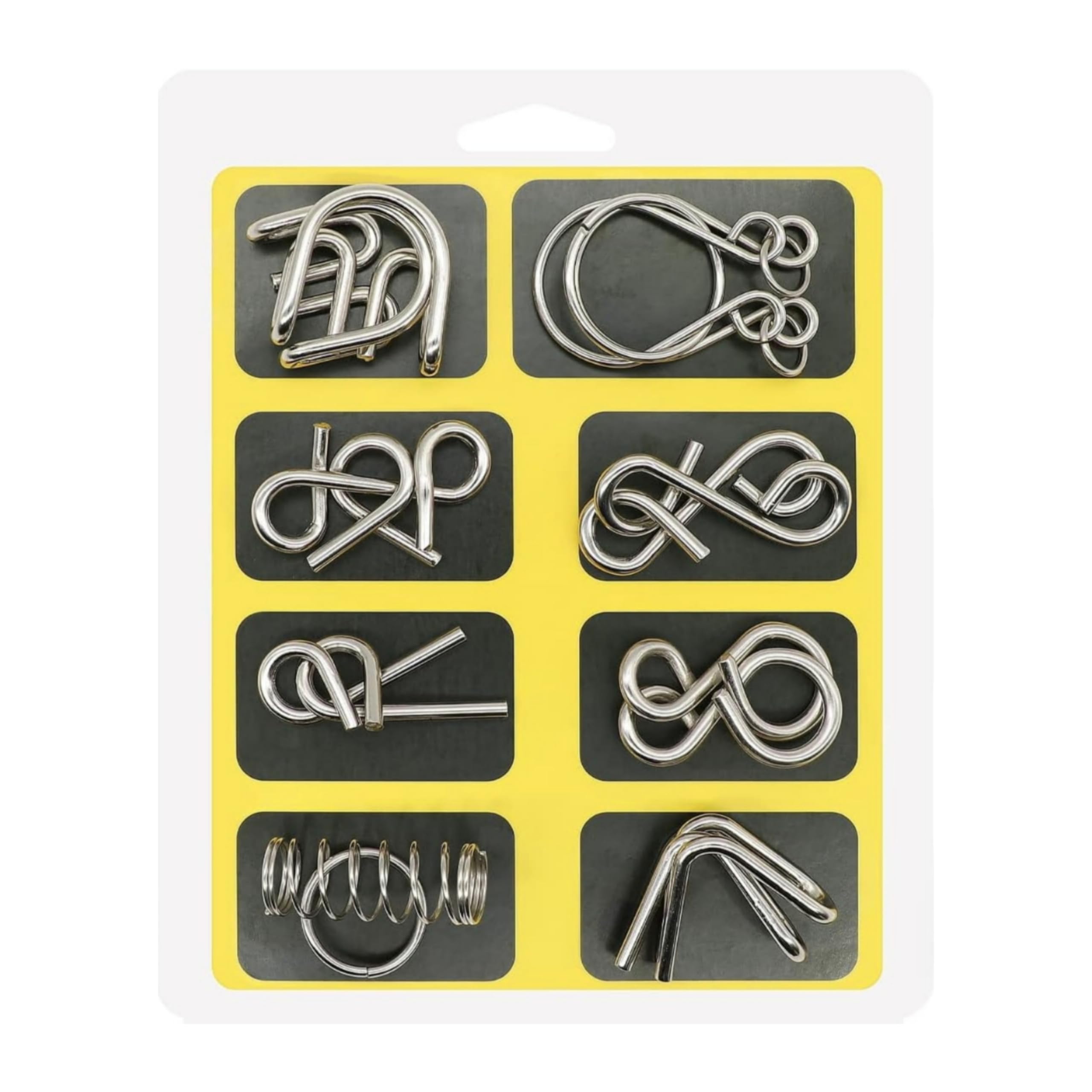 8 Piece Brain Teasers Metal Wire Puzzle Toys Metal Puzzle Toys for Gifts, Party Favors, Magic Trick, Prizes, Disentanglement Puzzle Unlock Interlock Toys - Iq Puzzle Brain Teaser (8 Pc), Kids (B0D7FL8DFP) Amazon Price History, Amazon Price Tracker