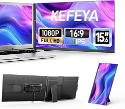 KEFEYA Laptop Screen Extender 15.6" with 120% sRGB FHD 10…