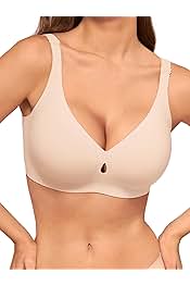 Bras for Women No Underwire Wireless Bras - Seamless Push Up Full Coverage Bralettes Comfortable Everyday Bra