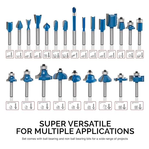 Miniatura 8 de Hiltex 10100 carburo de tungsteno brocas de rebajadora 15 piezas
