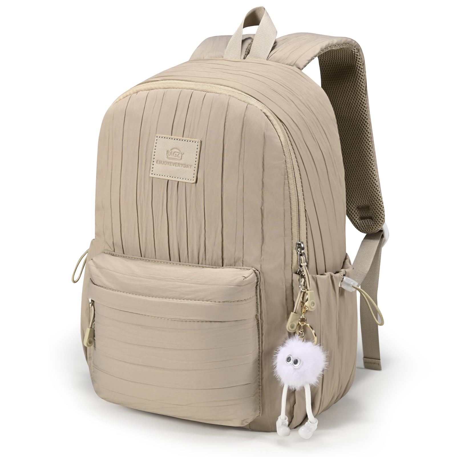 BAGZY Handgepäck Rucksack 40x30x15 cm für jet2 British Airways 20L Klein Reiserucksack Damen Wasserdicht Laptoptasche 15,6 Zoll Leichter Kabinen Daypack Carry-ons Hand Luggage Tasche für Arbeit Khaqi
