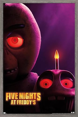 Vista 52 de Trends International Five Nights at Freddy's Movie - Chica One Sheet Wall Poster, 34L x 22.4W, Mahogany Framed Version