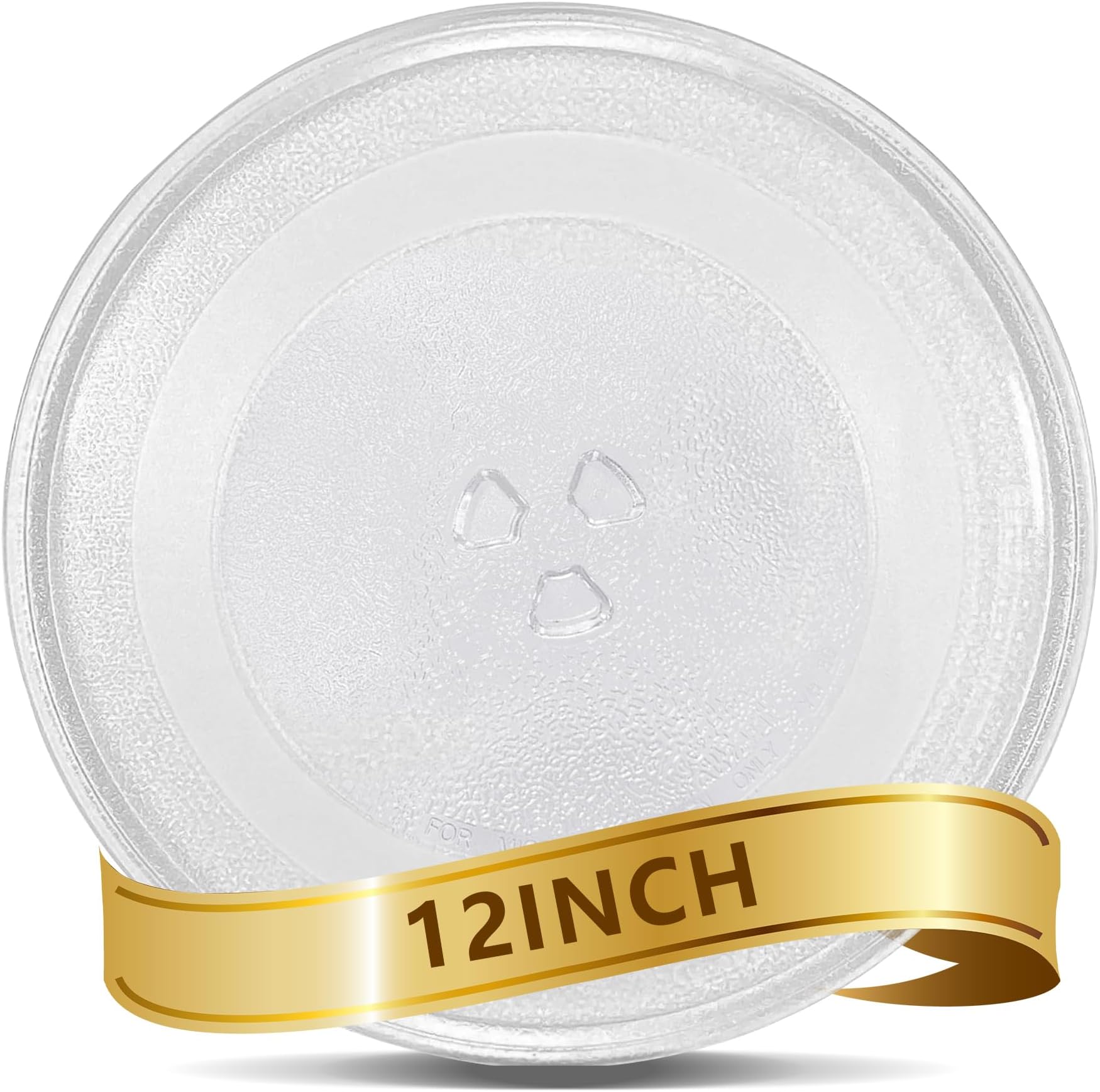 12'' Replacement Microwave Glass Plate Compatible with LG,Whirlpool- Microwave Plate Turntable Tray, Dishwasher Safe, Heating Food Accessories-(30.5cm)