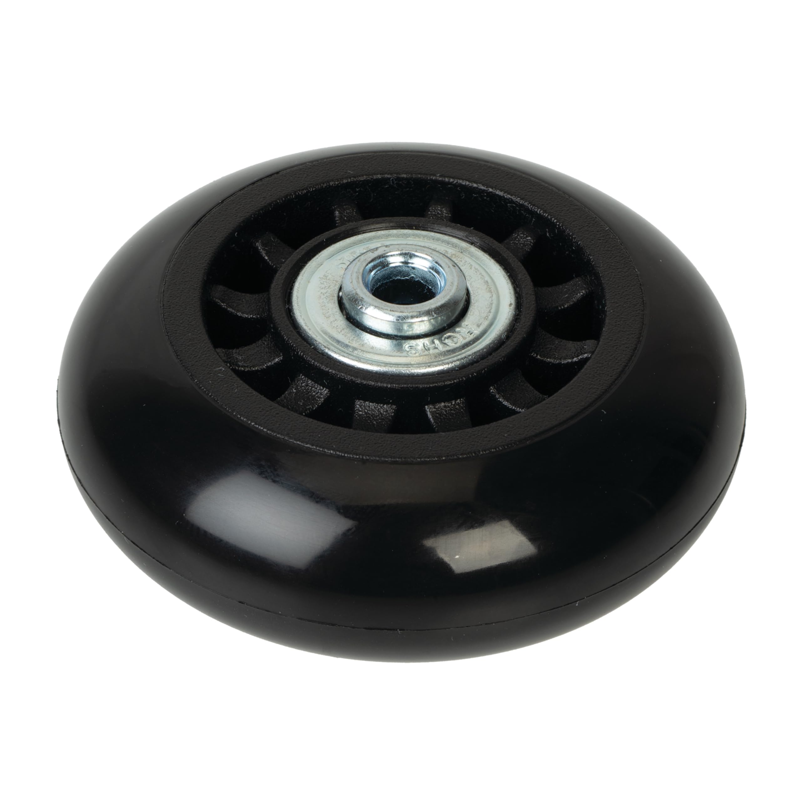 Ohio Travel Bag Hartmann Wheel with Flat Bearing, 70mm, Black, Plastic, L-3799