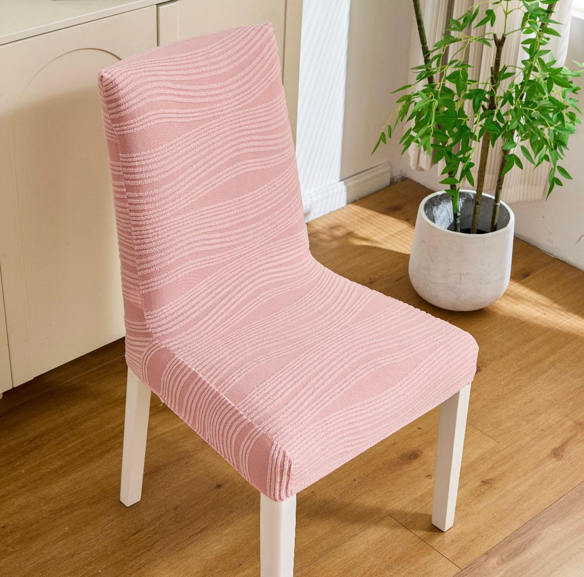 Orange Jacquard Chair Covers - Stretch & Protect! -20