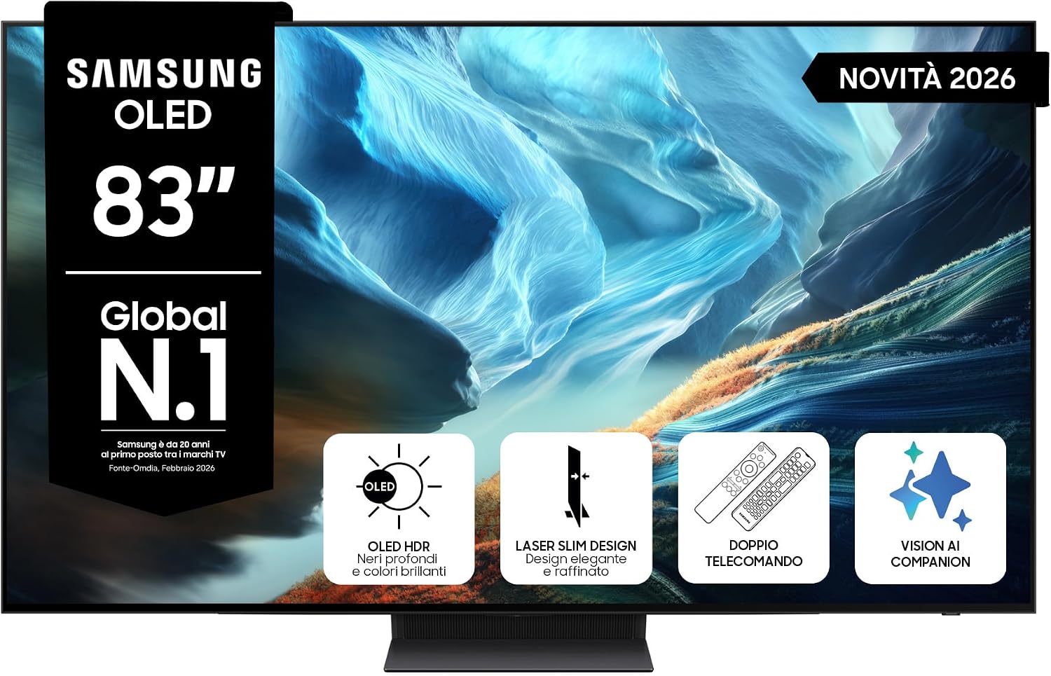 Samsung 83" QE83S92HAEXZT OLED 4K LaserSlim Design Smart TV Vision AI 2026