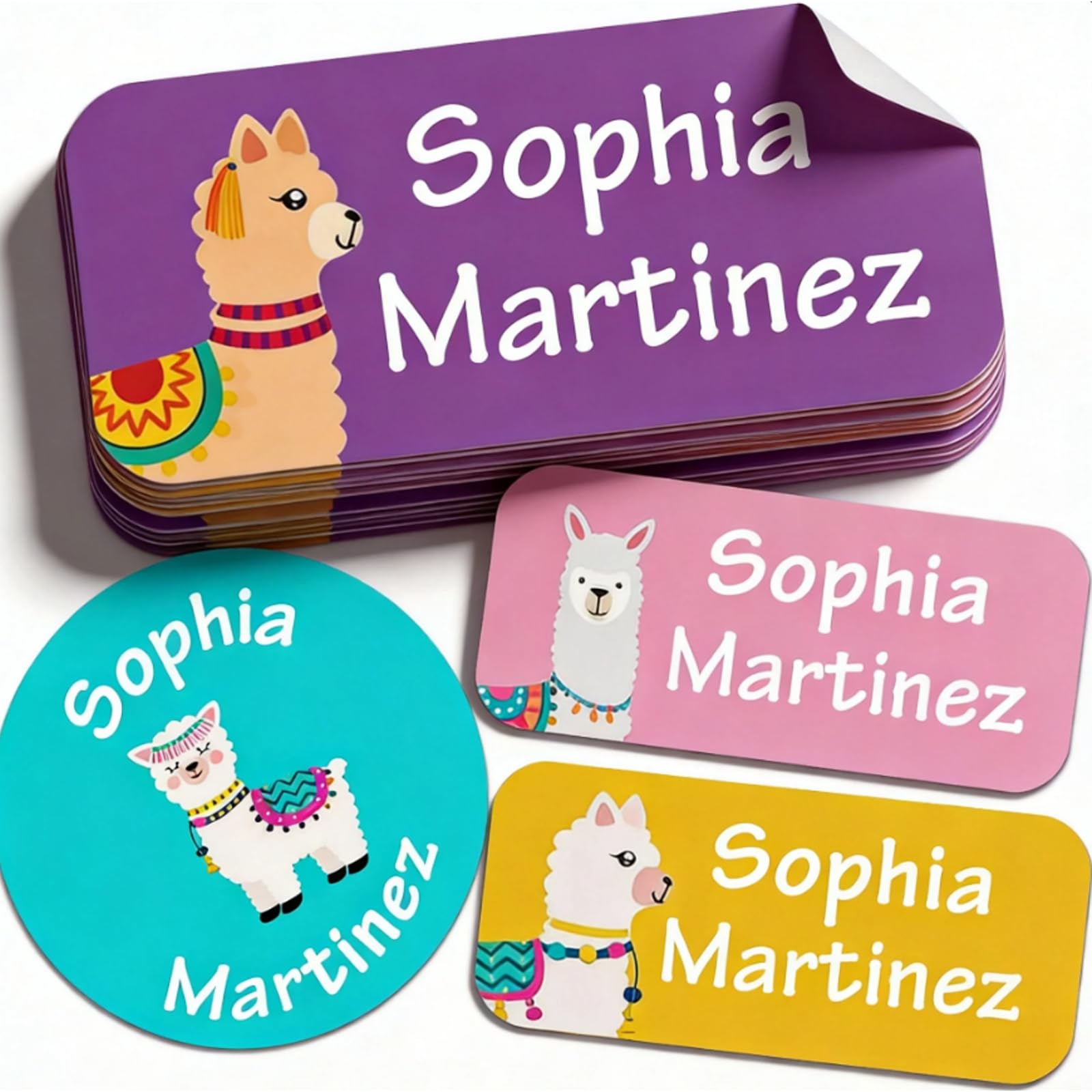 Personalized Daycare Name Labels for Kids (135 Labels) Custom Waterproof Name Stickers for Child Clothing Tag, Bottles,Camp，Lunch Boxes and School Supplies — image 1