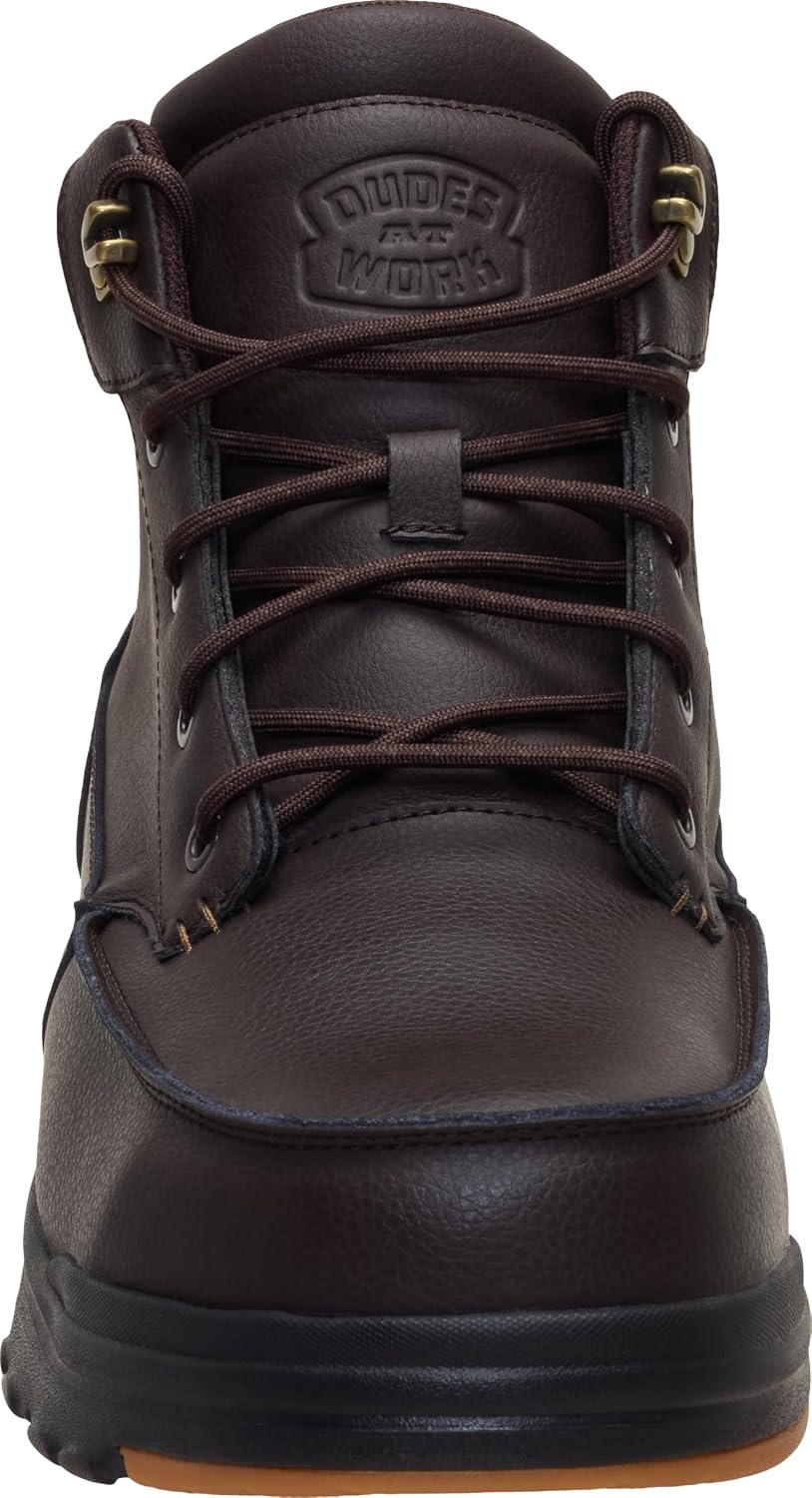HEYDUDE Men's Bradley II Work CT Leather Boot | Water Repellant