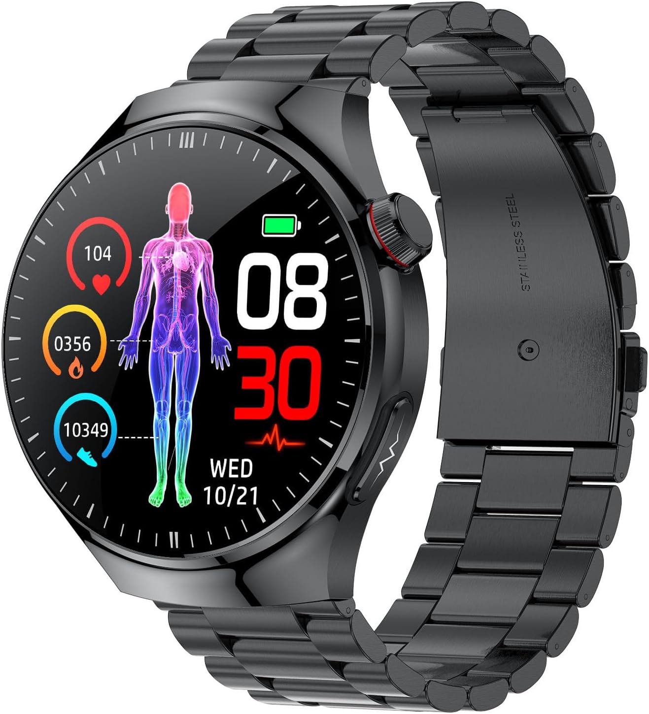 Medical Grade Blood Fat Smartwatches ECG+PPG Blood Pressure Health Monitoring