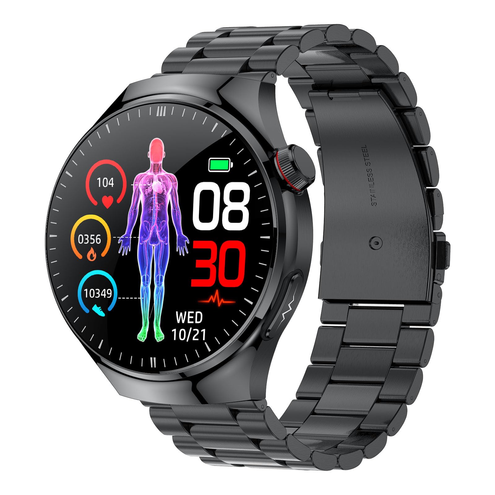 Medical Grade Blood Fat Smartwatches ECG+PPG Blood Pressure Health Monitoring