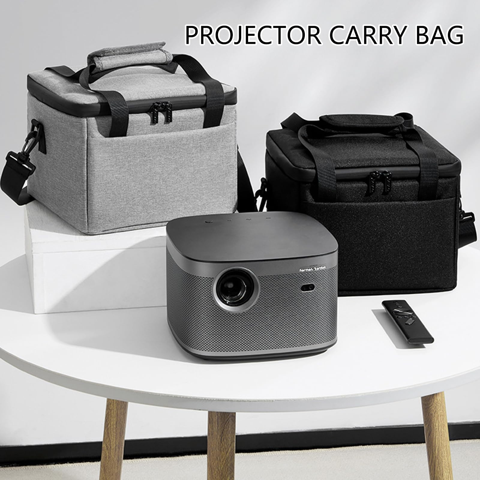 Funda de transporte impermeable para proyector de tela Oxford para H Series V, bolsa de almacenamiento portátil con múltiples bolsillos, funda de viaje para proyector