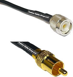6 feet RG58 TNC Male to RCA Male RF Pigtail Coaxial Cable