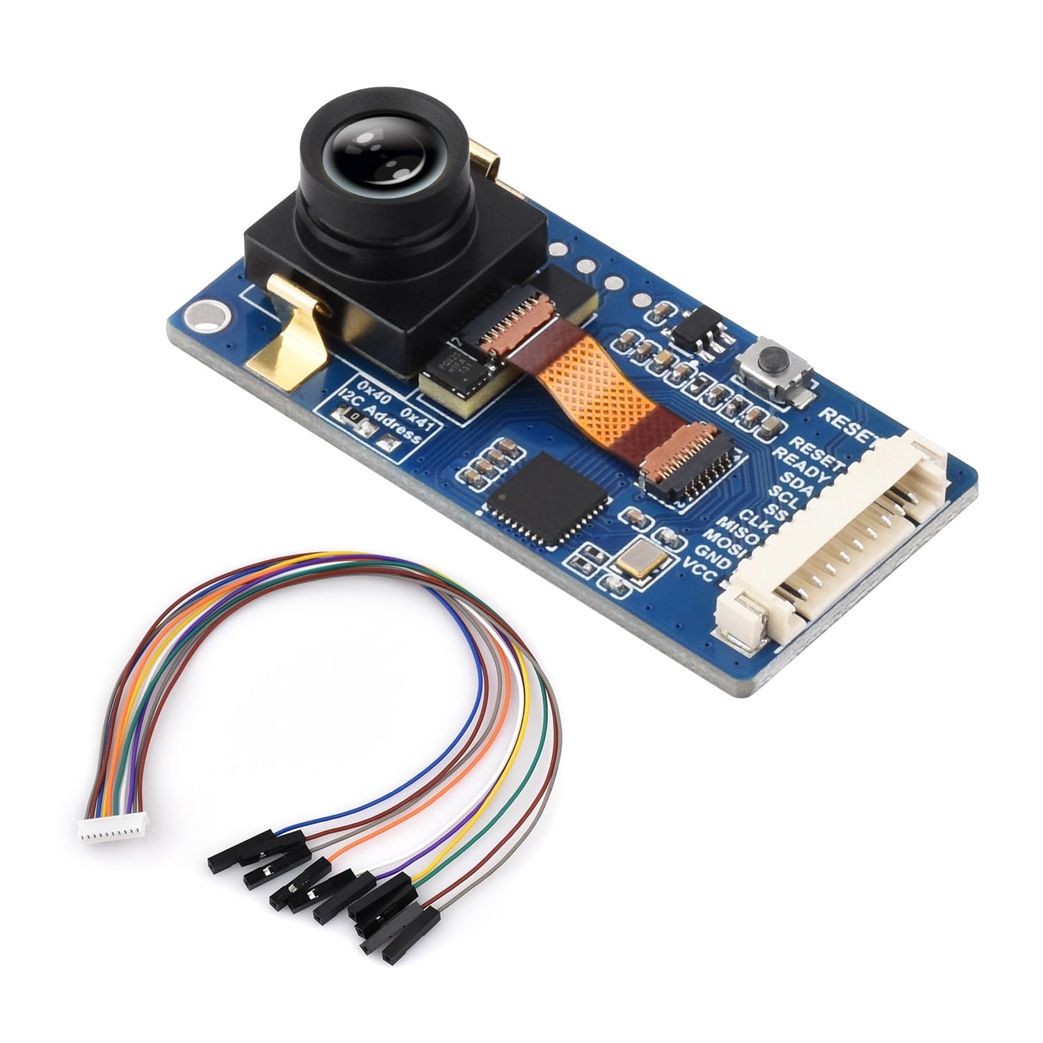 Waveshare Long-Wave IR Thermal Imaging Camera Module, 80 × 62 Pixels IR Array, Motion Detection, SPI and I2C Interfaces Communication, Suitable for Raspberry Pi and Other Development Boards, 44° FOV