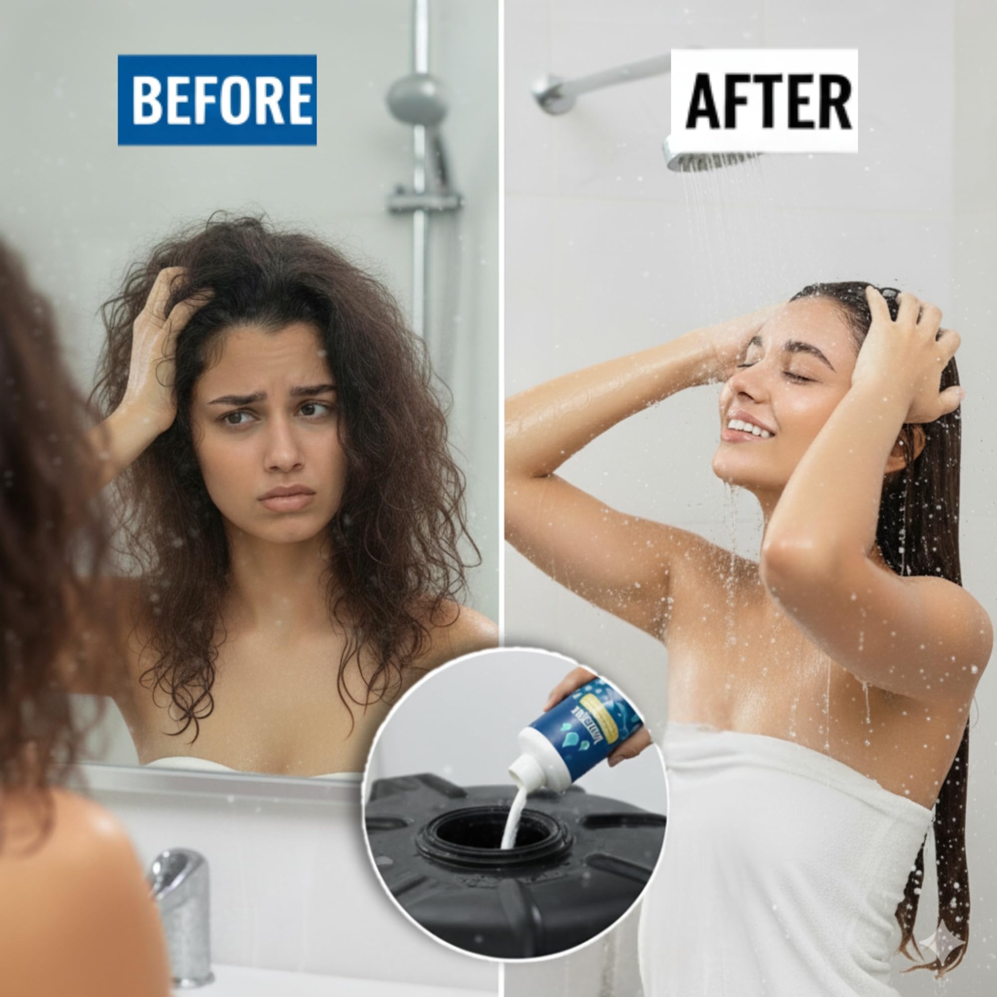 Herbal Instant Water Softener | Makes Your Water Hair & Skin Friendly | Reduces Hair Fall & Skin Itching | Disables Hardness & Maintains pH Level | Non Toxic room Kitchen(Pack of 1) 2