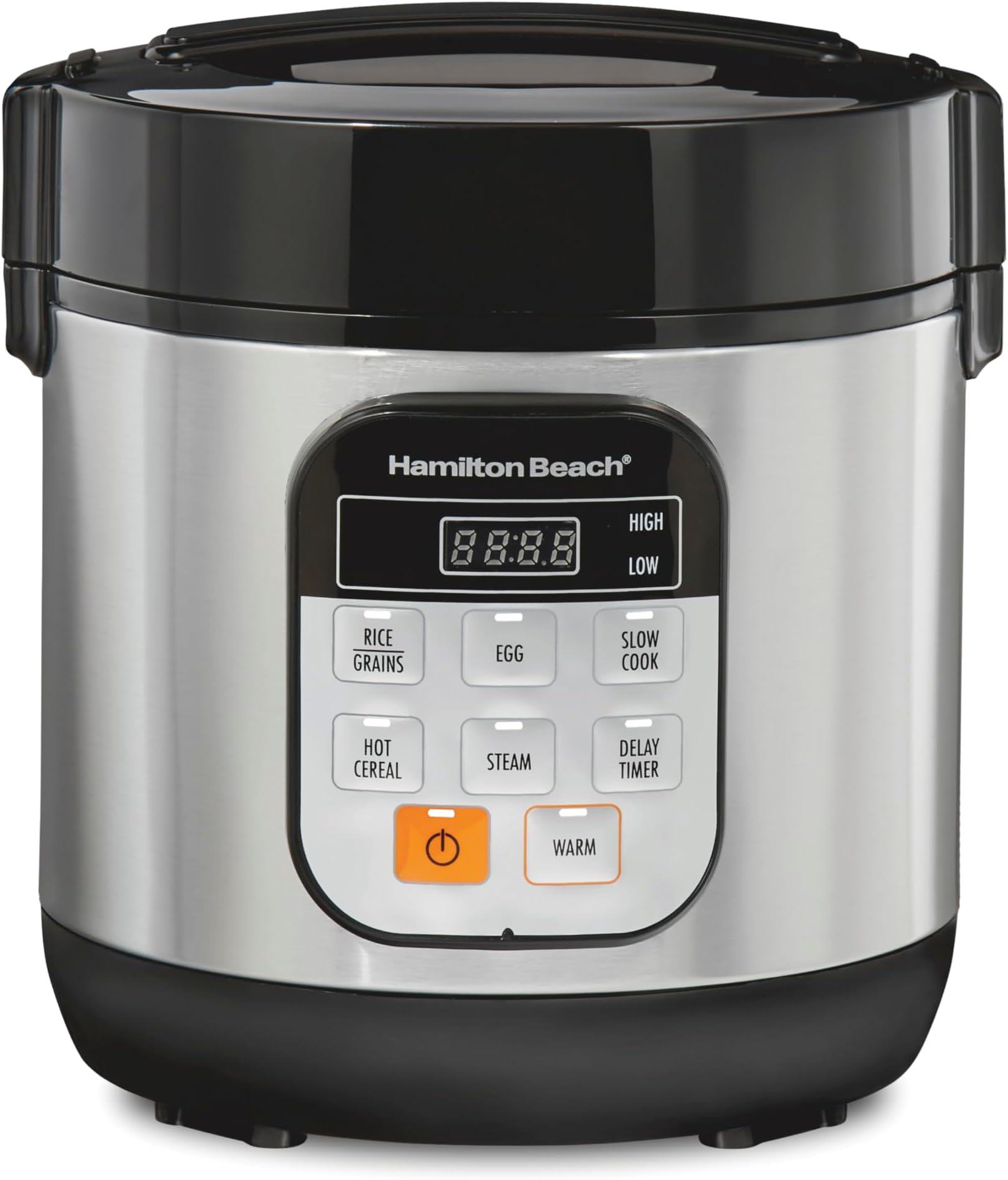 Hamilton Beach Compact 6-Cup Digital Programmable Rice Cooker & Food Steamer