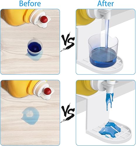 Miniatura 5 de Soporte para detergente para ropa sucia, paquete de 2 unidades, soporte para tazas de detergente, dispensador de bandeja de jabón, organizador de