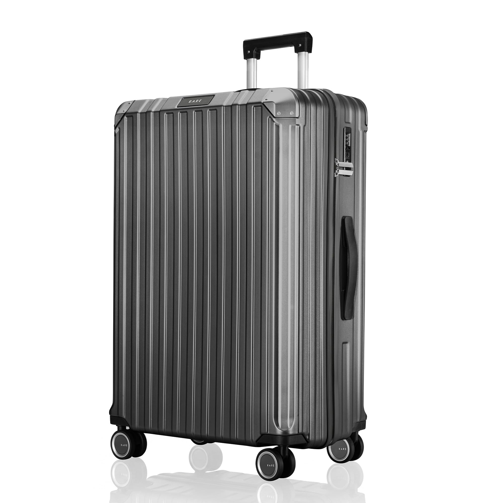 Victus Pro Large Size Charcoal Grey Hard Trolley Bag Polycarbonate Antiscratch Travel Suitcase with Reinforced Corners, 8 Silent Wheels and a Sturdy TSA Lock - Luggage for Men & Women-image-18
