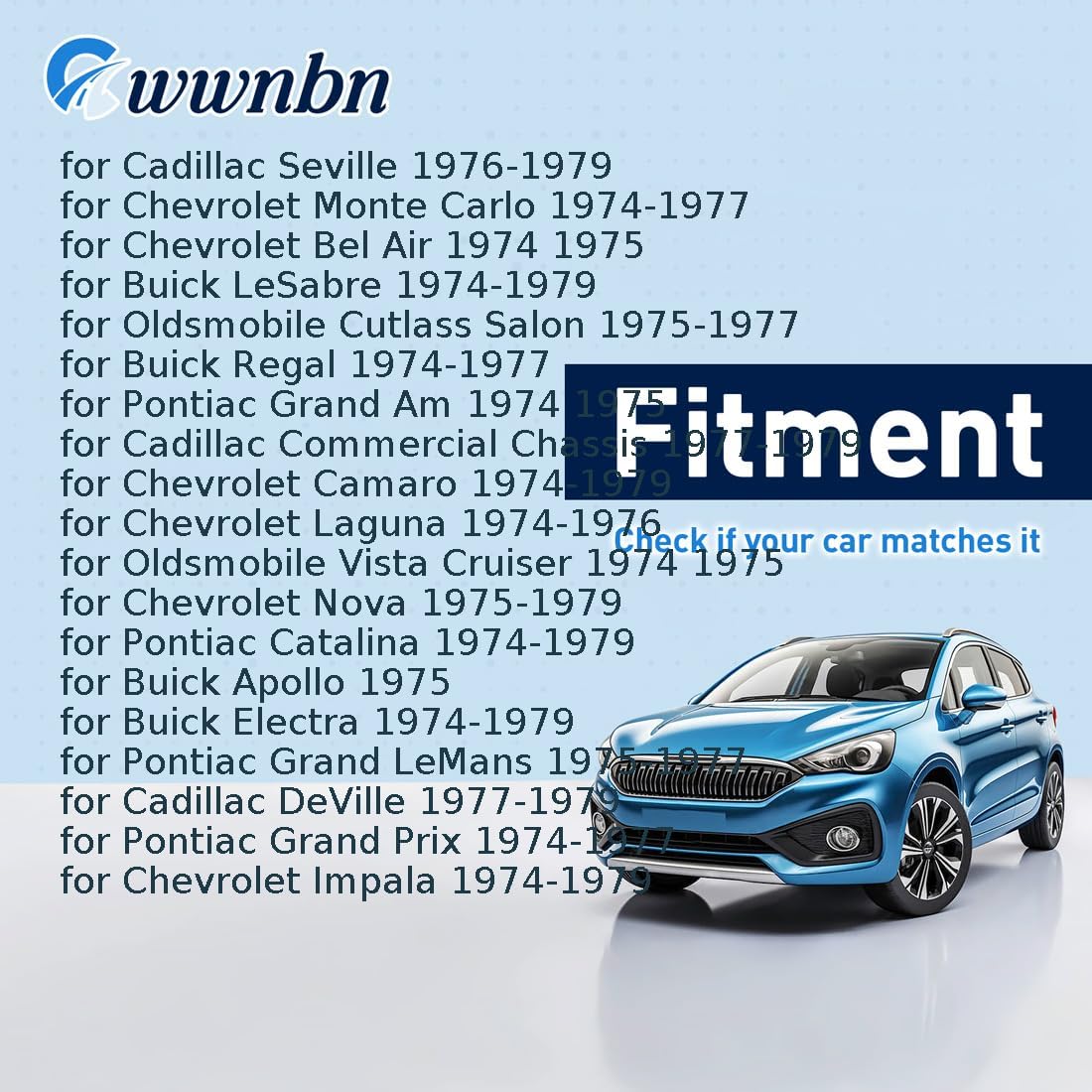 Front Upper Suspension Control Arm Shaft Kit Replacement A2261 for Buick Apollo 1975 for Estate Wagon 1974-1979 for LeSabre 1974-1979 for Century 1974-1977 for Buick Electra 1974-1979 1 PCS