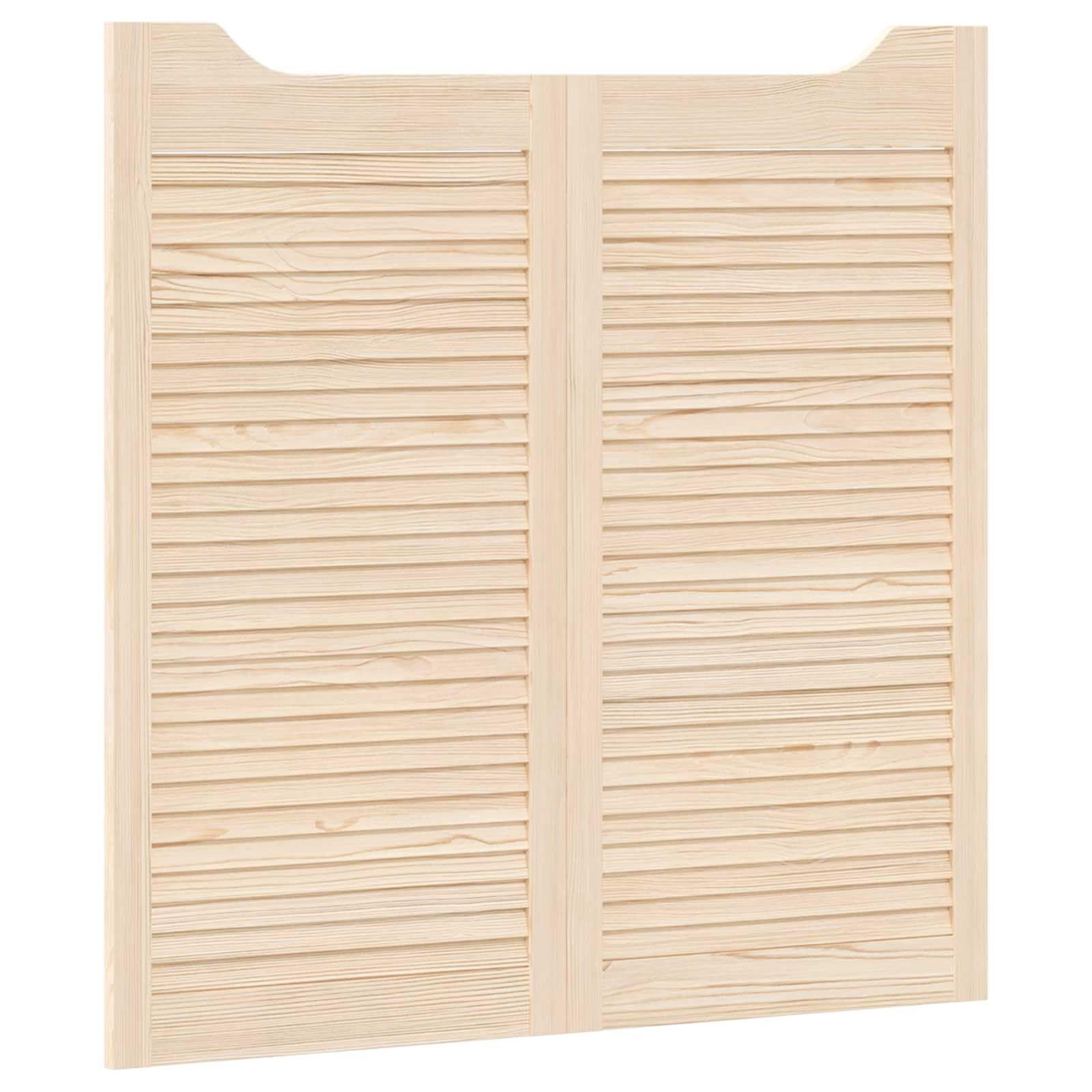 Porta oscillante naturale, 100 x 50 cm, in legno di pino massiccio