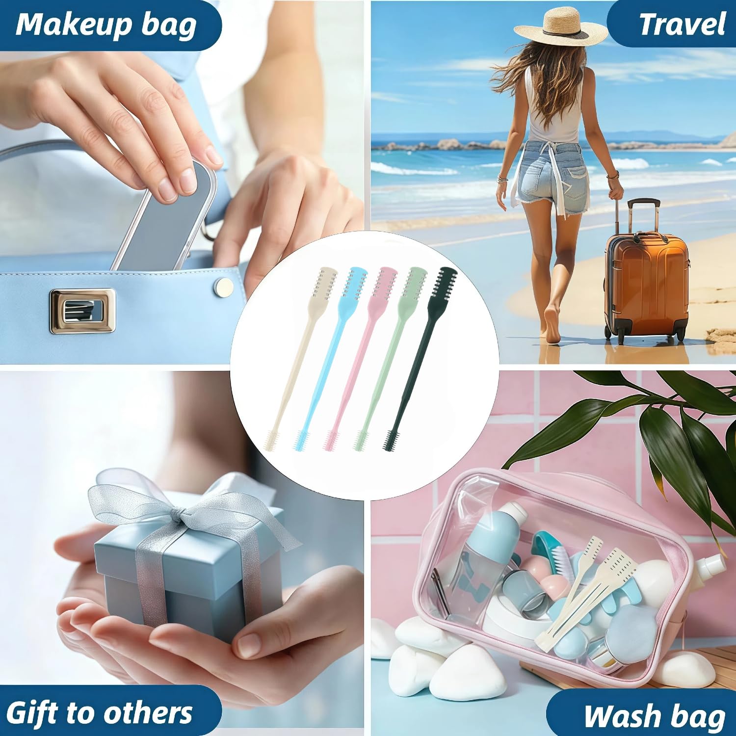 5Pcs 2-in-1 Nasal Hair Cutter, 2026 New Double Sided Nose Hair Cutter, Portable 360° Rotating Manual Nose Hair Trimmer for Men and Women, Colorful — Amazon image 7
