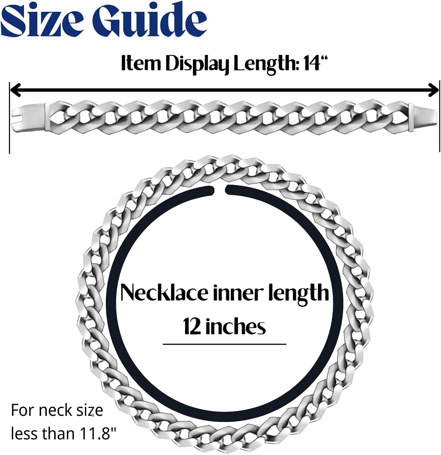 Halukakah Gold Plated Chains for Boys - TYCOON JUNIOR - Kid's 14MM Platinum Plated Cuban Link Chain Necklace Bracelet,Lab Diamonds Prong Set,Fits Ages 8-16 Y/O. with Giftbox