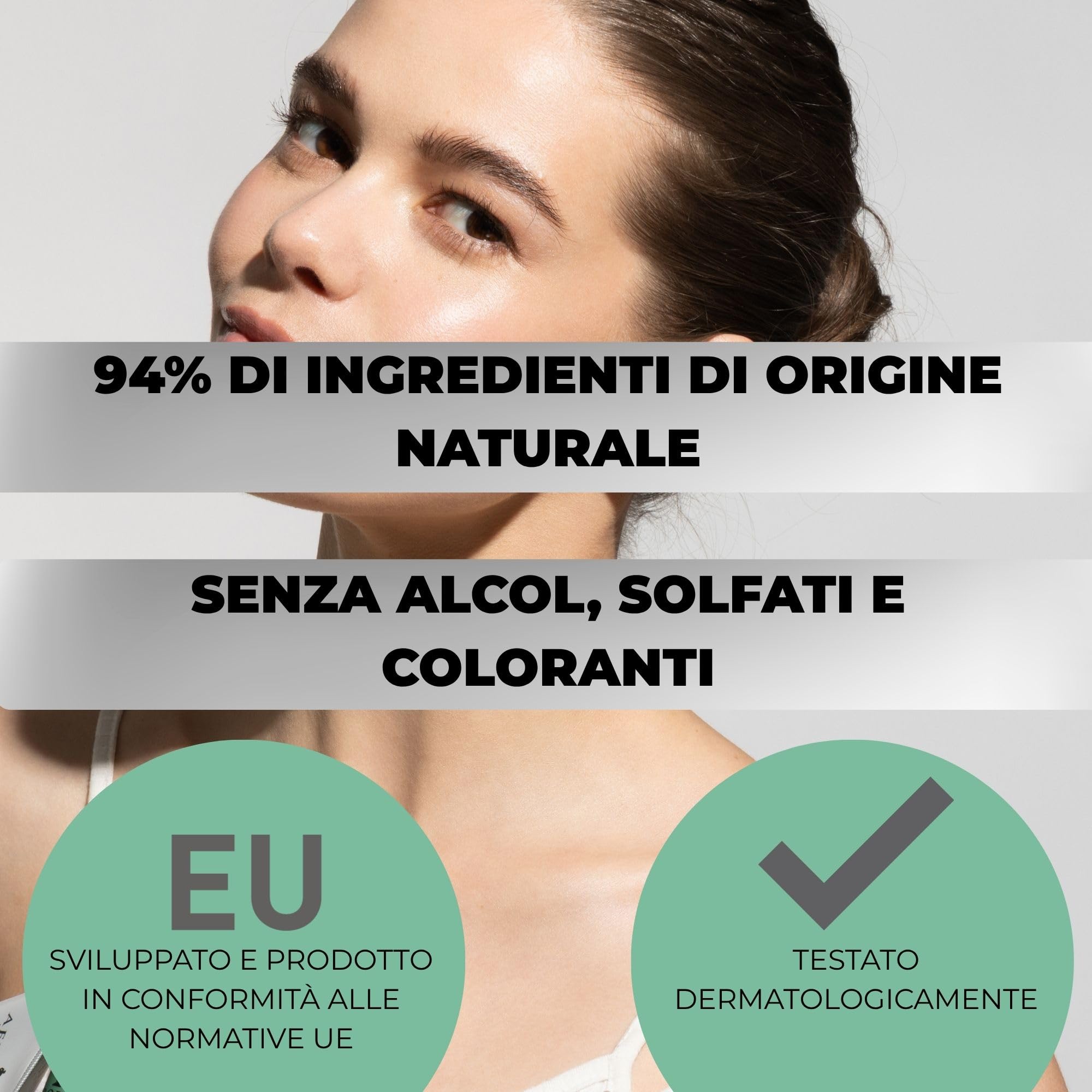 Afrodita Professional Niacinamide gel detergente per pelli grasse e miste, detergente delicato per il viso con acido ialuronico, pulizia profonda dei pori, 94% di origine naturale, senza alcool e